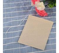Filtre Filtrant de Sac à thé Vide de qualité Alimentaire Infuseur avec Cordon Cordon 100 Pièces pour le thé en Vrac en Toute sécurité et Matériau Coton Non Toxique (7 * 8cm)