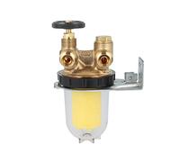 Oventrop filtre à huile de chauffage à deux tuyaux Oilpur 2.120.561 avec du plastique fritté insérer 50-75My, 3/8 "