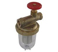 Filtre fioul une conduite avec robinet FF3/8"- OVENTROP - 2123103+2127700