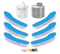 Filtre Fontaine a Eau pour Chat Améliorés Filtre Fontaine Eau Chat à Quadruple Action Filtres Remplacement 6 PCS pour HAPUP Fontaines à Eau pour Chats et Chiens Automatique Silencieuse 1,8 L