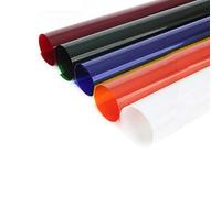 Filtre Gelatine Filtres de Correction en Gel Filtres de Couleur pour 800W Red Head Vidéo Éclairage Continu Studio Lot de 5 Couleurs CTO CTB