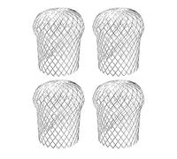 Filtre Gouttière, Lot De 4 Protections De Gouttière en Aluminium pour Gouttière, Crapaudine De Gouttière, Filtre Anti Feuille, Extensible Tamis De Filtre, Filtre De Gouttière en Maille pour Gouttière