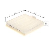 BOSCH 1 987 435 106 Filtre d'habitacle