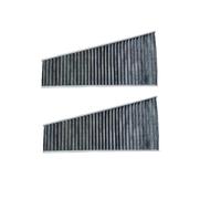 Filtre Habitacle Kit de filtres à air à charbon Cartouche de filtre à air pour climatisation externe, compatible avec Audi A4 Q5 A5 S5, numéro OEM: 8KD 819 439 A 8KD819439(2 Filters)