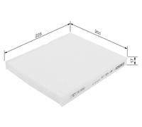 Filtre Habitacle Tucson I10 Ix35 Sportage 1987432170 BOSCH