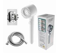 Filtre Haute Pression pour pommeau de Douche, pour Une Peau Douce et des Cheveux Lisses, Effet Pluie, Nettoyage en Profondeur et Relaxation (Blanc)