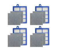 Filtre HEPA Anti-poussière Lavable H12 H13 + Filtre En Coton Moteur, Compatible for Philips for Electrolux, Pièces D'aspirateur De Remplacement FC8764 FC8766 FC8767(Set 3)