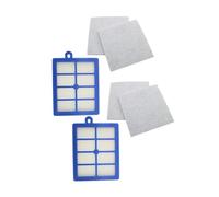 Filtre HEPA Anti-poussière Lavable H12 H13 + Filtre En Coton Moteur, Compatible for Philips for Electrolux, Pièces D'aspirateur De Remplacement FC8764 FC8766 FC8767(Set 1)