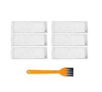 Filtre HEPA Avec Brosse De Nettoyage, Compatible For Xiaomi 3C STYTJ02YM Mop Pro 2S P S10 XMSTJQR2S For Viomi V2 PRO V3 SE, Pièces De Rechange(6PCS with brush)