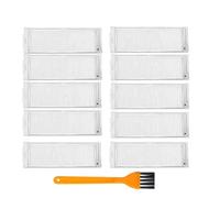 Filtre HEPA Avec Brosse De Nettoyage, Compatible For Xiaomi 3C STYTJ02YM Mop Pro 2S P S10 XMSTJQR2S For Viomi V2 PRO V3 SE, Pièces De Rechange(10PCS with brush)