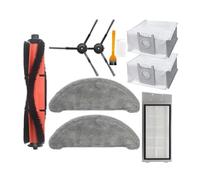 Filtre HEPA, Chiffons, serpillière, Compatible avec l'aspirateur Xiaomi Roidmi Eve Plus, Rouleau/Brosse latérale, Sac à poussière, réservoir d'eau, pièces et Accessoires(Set6)