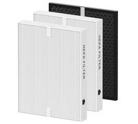 Filtre HEPA de rechange PRF-51 compatible avec le purificateur d'air Brondell PR50-B Revive, comparé à la pièce #PRF-51, 2 filtres HEPA + 1 filtre à charbon actif
