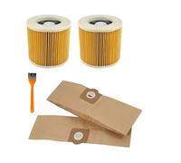 Filtre Hepa de remplacement for sac à poussière 。 Compatible for Karcher WD3 Premium WD3200 WD 3300 MV3 Accessoires A2004 A2054 。 Pièces de rechange for aspirateur (Color : Set-3)