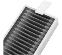 Filtre HEPA lavable de rechange pour robot Ecovacs X8 X8PRO haute efficacité piège à poussière blanc noir 3,9 x 8,4 cm (noir)