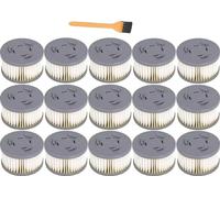 Filtre HEPA, matière plastique, dimensions 90x51mm, compatible avec plusieurs modèles, 15 pièces