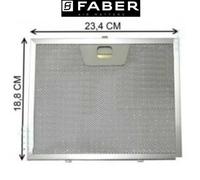 Filtre à graisse en métal 190x235mm d’origine Faber 133.0017.055