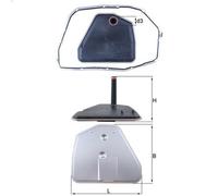 Filtre hydraulique, boîte automatique KNECHT HX 164D1 pour A4 B7 (8EC) 3 2004-