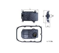 Filtre hydraulique, boîte de vitesses automatique KNECHT HX 187KIT