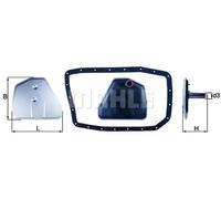 Filtre hydraulique de boîte de vitesses Cartouche filtrante HX 162D MAHLE