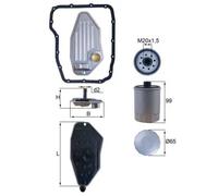 Filtre hydraulique de boîte de vitesses Cartouche filtrante HX 276 KIT KNECHT