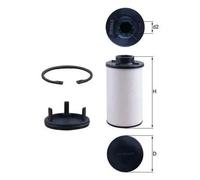 Filtre hydraulique de boîte de vitesses Cartouche filtrante HX 286 KIT MAHLE