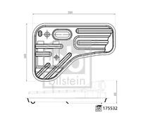Filtre hydraulique de boîte de vitesses Filtre à grille 175532 FEBI BILSTEIN