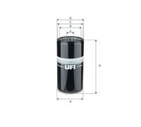 Filtre hydraulique de direction assistée 80.138.00 UFI
