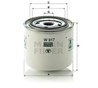 Filtre hydraulique de direction assistée W 917 MANN-FILTER pour OPEL VOLVO DAF