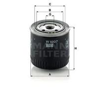 Filtre hydraulique de direction assistée W 920/7 MANN-FILTER pour SEAT SCANIA