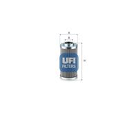 Filtre, système hydraulique de travail UFI 85.153.00