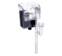 Filtre interne d'aquarium - Pour aquariums d'eau froide ou tropicale - Modèles de 4 à 10 W avec carbone activé, coton microporeux, couche de skimmer - Bouton de fixation - Idéal pour les réservoirs à