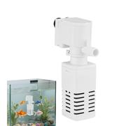 Filtre Interne pour Aquarium - 6W Pompe silencieuse réglable compacte | Filtre à Eau d'aquarium,pour débutants Tortue crevette Repos pêche Maison Betta Aquatique débutants crevette Alimentation