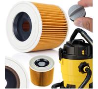 Rosfix Filtre Lavable pour Aspirateur - Polyester Haute Qualité, 11,5x12,3x8 cm | Réutilisable, avec Fermeture | compatible avec aspirateur Kärcher MV2 MV3 WD2 WD3