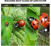 Filtre Macro +8 Pour Prises De Vue Extrêmes \U2013 Lentille Close-Up 62 Mm Haute Définition Pour Miniatures, Textures Et Détails Techniques[Z843]