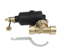 Filtre magnétique de chaudière pour chauffage au sol, séparateur de boue fileté DN20 DN25 DN32 avec maille en acier inoxydable, anti-rouille et anti-calcaire pour systèmes CVC, noir (DN32)