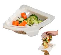 Filtre Magnétique pour Évier de Coin - Filtre Alimentaire Triangle Anti-Engorgement | Passoire Triangulaire pour Évier de Cuisine | pour Cuisine Maison Appartement Café Restaurant