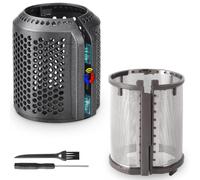 Filtre magnétique pour sèche-cheveux + couvercle intérieur de rechange pour sèche-cheveux Dyson Supersonic HD01 HD03 HD08 HD15 (gris)