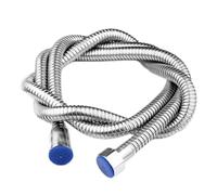 Filtre manuel Douche portable pour articles de toilette Pommeau de douche Boutons pour économie d'eau Accessoires Douches Poignée complète Tube Accueil(150cm sliver pipe)