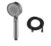 Filtre manuel Douche portable pour articles de toilette Pommeau de douche Boutons pour économie d'eau Accessoires Douches Poignée complète Tube Accueil(Shower-black mix1)