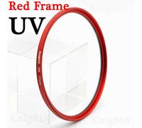 filtre MCUV HD,Kit circulaire UV CPL FLD,49mm 77mm 58 52mm,pour appareil photo reflex numérique Nikon Canon Pentax Sony - Type Red Frame UV-67MM