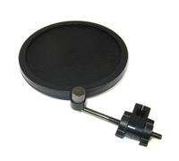 Filtre Micro à Double Couche en Fer Noir pour Microphone | Maille Double Couche, Limite les Souffles Plosives, Protège la Capsule des Projections
