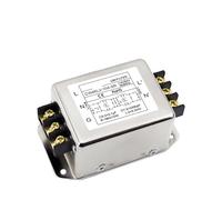 Filtre monophasé AC 220V, bornier CW4EL2, rail 3/6A 20/30A-SR, servo anti-interférence, double étage AC 220V(CW4EL2-10A -SR terminal block)