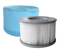 Lot de 2 cartouches filtrantes avec filet pour spa gonflable MSPA