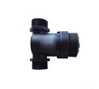 Filtre mural de chaudière pour système de détartrage pour chauffage au sol, débitmètre G3/4 avec maille en acier inoxydable 304, couvercle magnétique, pression de fonctionnement 0,3 MPa, noir