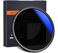 K&F CONCEPT Filtre ND Variable 62mm Densité Neutre ND2-ND400 avec Revêtement et 3 Chiffons de Nettoyage pour Objectif Appareil Photo Numérique Reflex