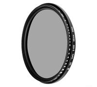 Filtre ND réglable 52 mm pour une utilisation avec appareil photo reflex Canon et Sony conçu pour résister aux environnements extérieurs avec cadre et verre optique