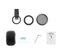 Filtre ND2-ND32 67 mm avec clip universel pour téléphone et adaptateur fileté