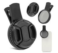 Filtre ND2-ND400 variable de 52 mm, kit ND d'objectif de téléphone à clipser, densité neutre réglable universel compatible avec les smartphones iPhone/Samsung/Android (taille : 52 mm)