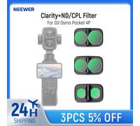 Filtre NEEWER Clarity+ND/CPL pour DJI Osmo Pocket 4P, densité neutre variable HD ND2-32, polariseur circulaire, diffuseur noir 1/4 3