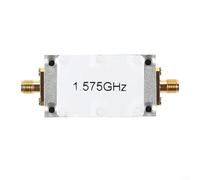 Filtre passe-bande 1,575 GHz pour positionnement GPS et satellite avec interface, bande passante 25 MHz, impédance 50 ohm, boîtier en aluminium